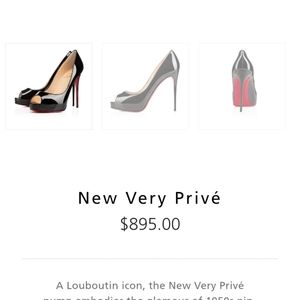 Christian Louboutin peep toe Patton leather stilettos